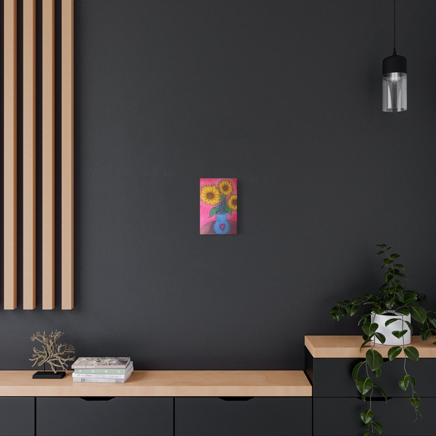 1 Canvas Wall Art - Sunflower Creation by Charleane