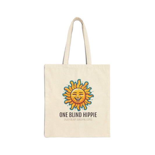 1 Sunshine Canvas Tote Bag, Eco-Friendly Shopper, Beach Bag, Gift for Hippies, Reusable Grocery Tote, Festival Accessories