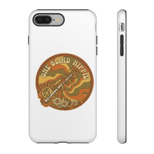 'One Blind Hippie' Retro Peace Phone Case