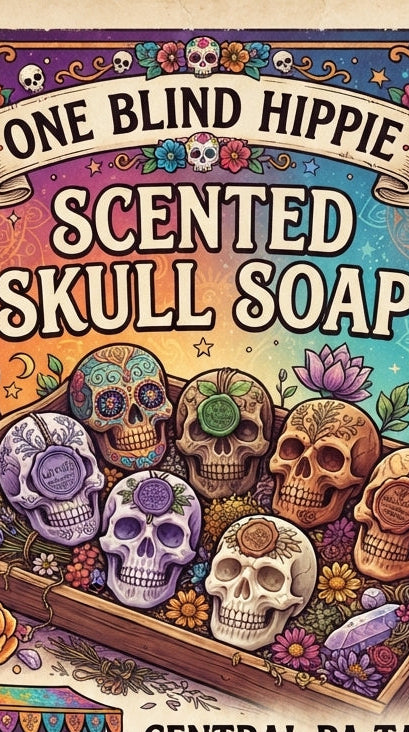 Handcrafted skull soaps 