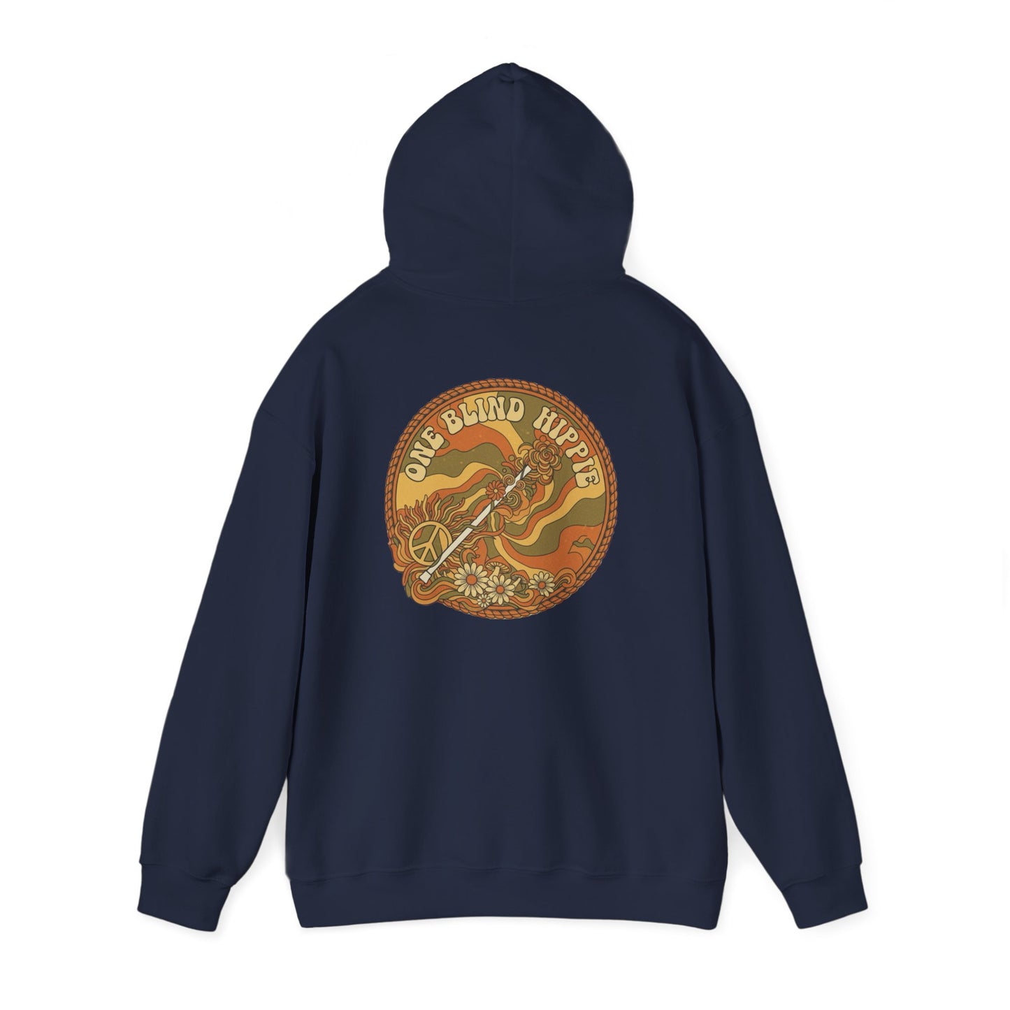 A happy Hippie  Hoodie – Retro ‘Live Good Vibes’ Pullover