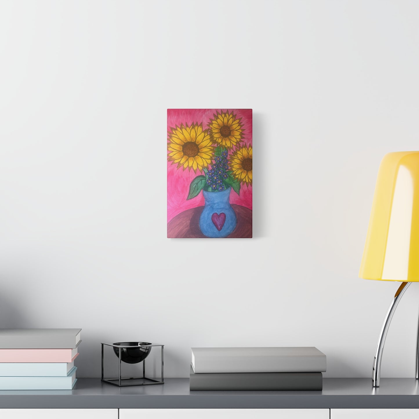 1 Canvas Wall Art - Sunflower Creation by Charleane