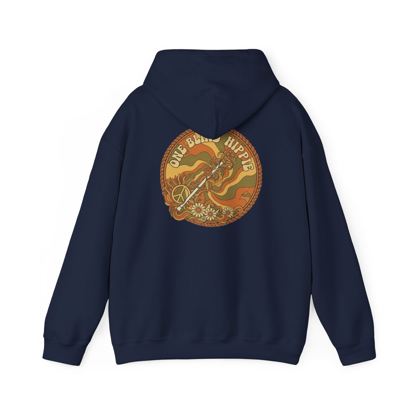 A happy Hippie  Hoodie – Retro ‘Live Good Vibes’ Pullover