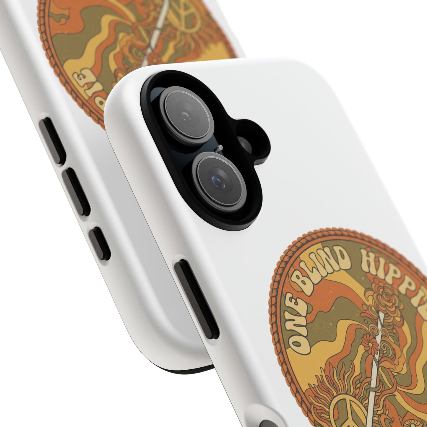 'One Blind Hippie' Retro Peace Phone Case