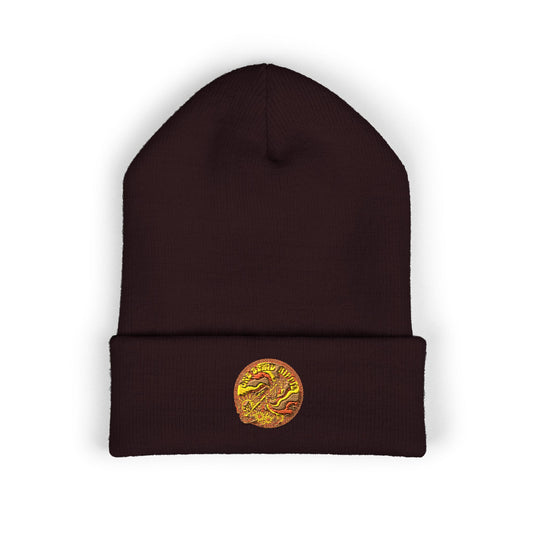 One Blind Hippie Embroidered Beanie