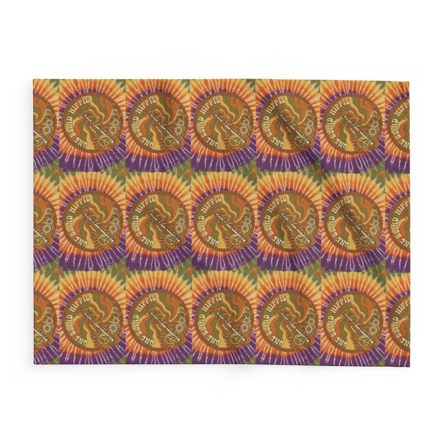 A Arctic Fleece Blanket — Retro Sunburst Moose Pattern Cozy Throw