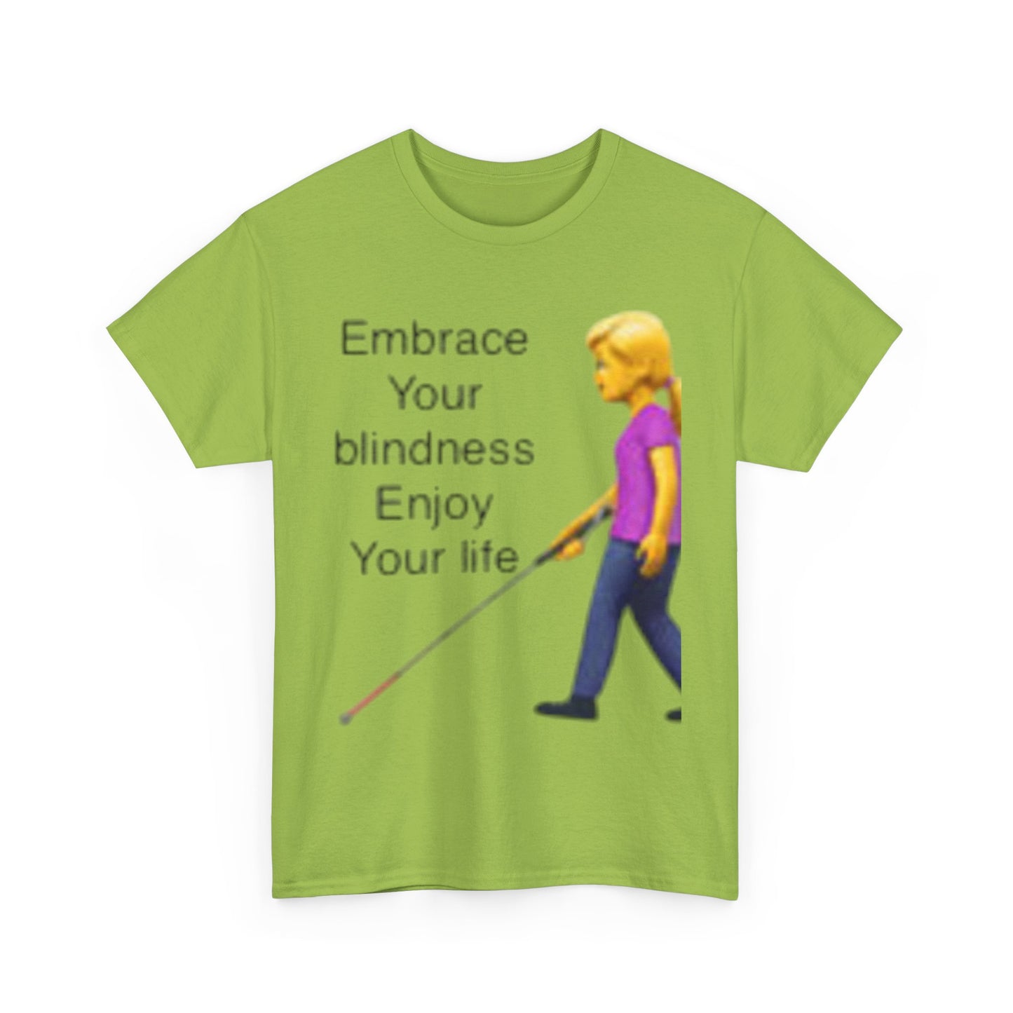 1 Embrace Your Blindness Unisex Tee, Motivational Shirt, Blind Awareness T-Shirt, Inspirational Gift, Supportive Apparel