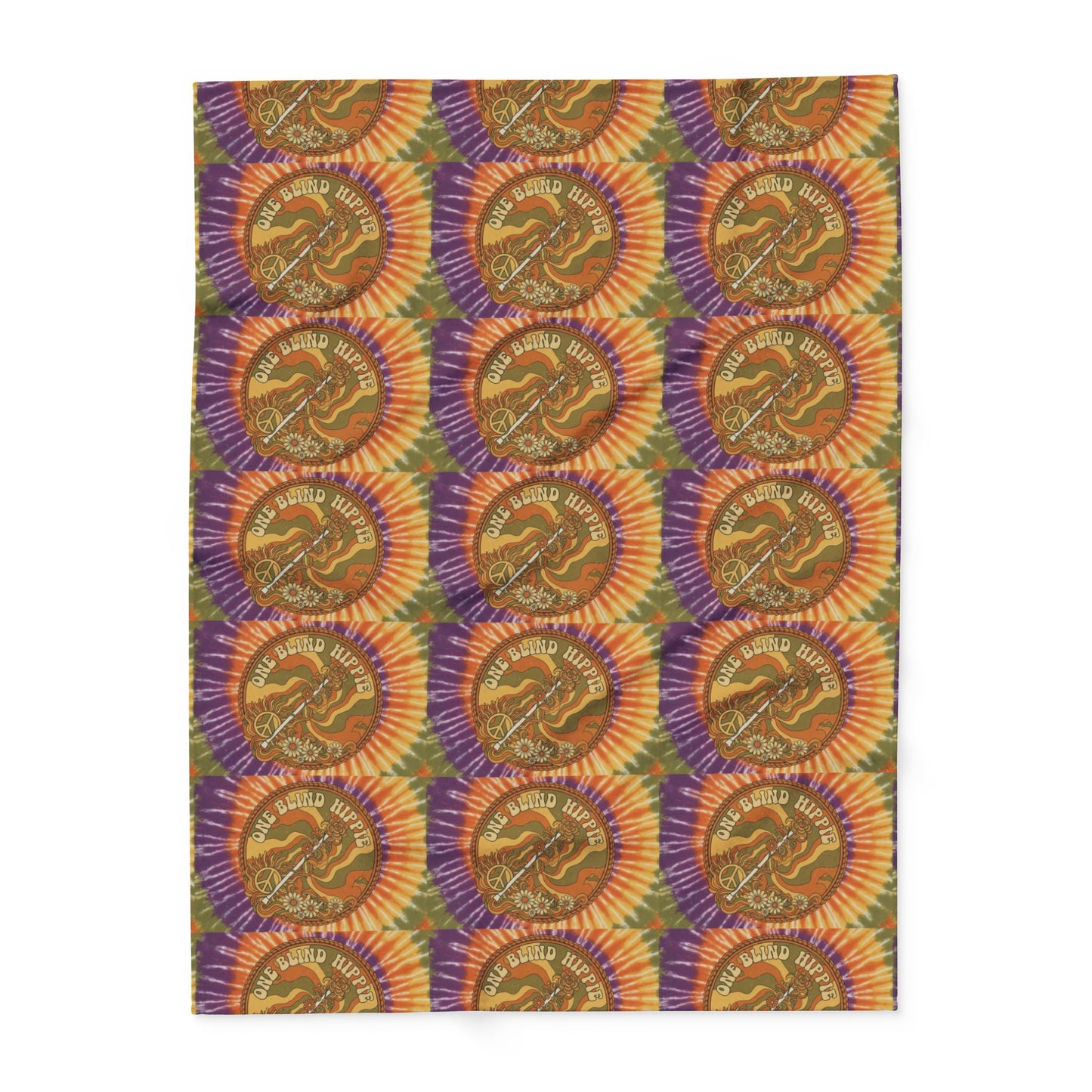 A Arctic Fleece Blanket — Retro Sunburst Moose Pattern Cozy Throw