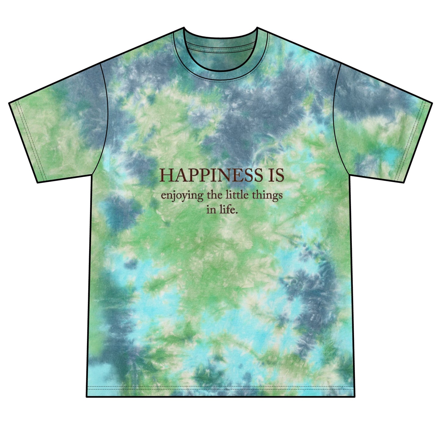 Tie-Dye Tee — "Choose Joy" Sun & Crystal Graphic