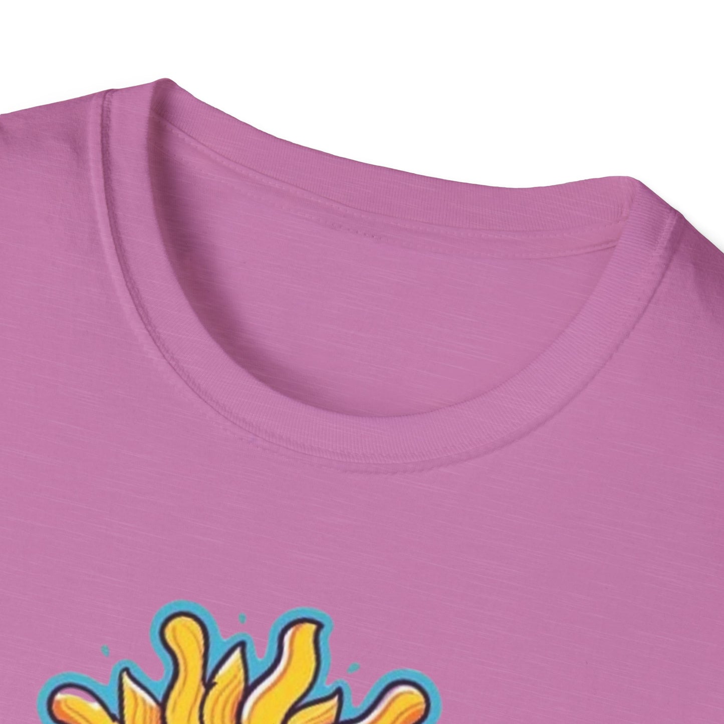 Unisex Graphic T-Shirt with Sun Design, One Blind Hippie Shirt, Boho Style Tee, Perfect for Festivals or Casual Wear, Gift for Friends