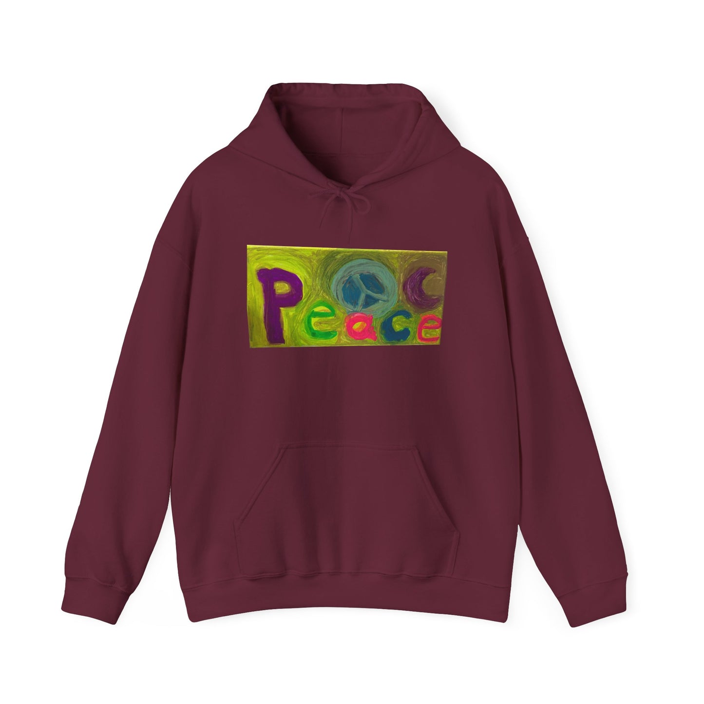 A Retro PEACE 'One blind Hippie' Hoodie