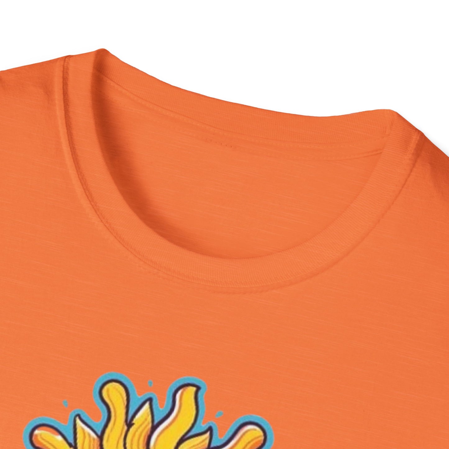 Unisex Graphic T-Shirt with Sun Design, One Blind Hippie Shirt, Boho Style Tee, Perfect for Festivals or Casual Wear, Gift for Friends