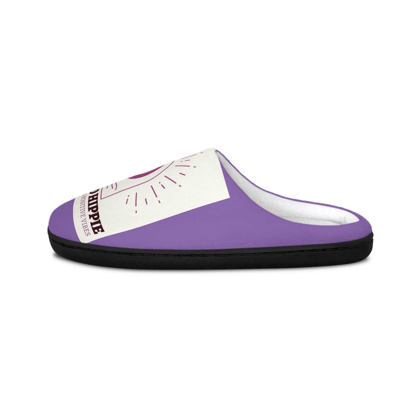 1 pair Slippers - Positive Thoughts, Positive Vibes - Women's Indoor Slippers