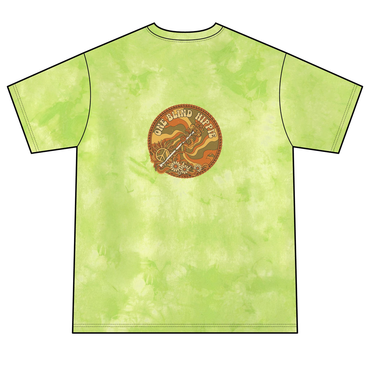 Tie-Dye Tee — "Choose Joy" Sun & Crystal Graphic