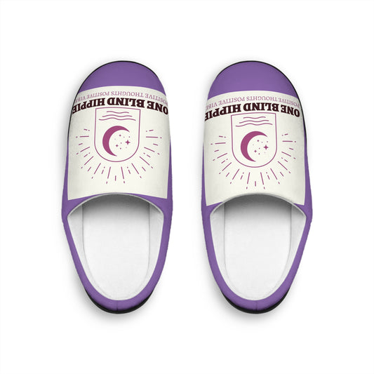 1 pair Slippers - Positive Thoughts, Positive Vibes - Women's Indoor Slippers