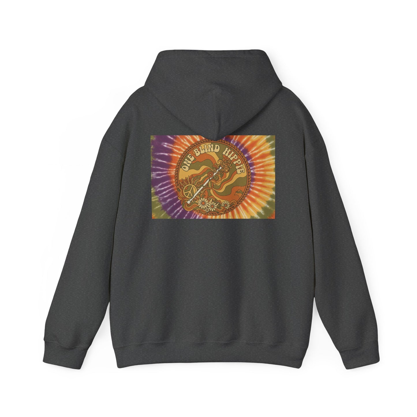 A Motivational Hoodie — “Starve Your Distractions, Feed Your Focus” Tie-Dye Back Design