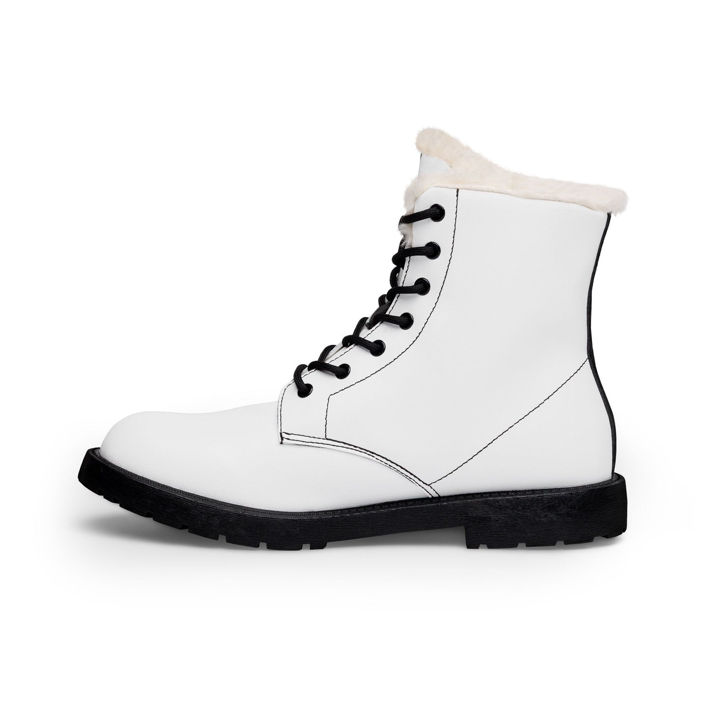 Women's Boots — 'Positive Thoughts Positive Vibes' Hippie Fur & Leather Fashion Boots