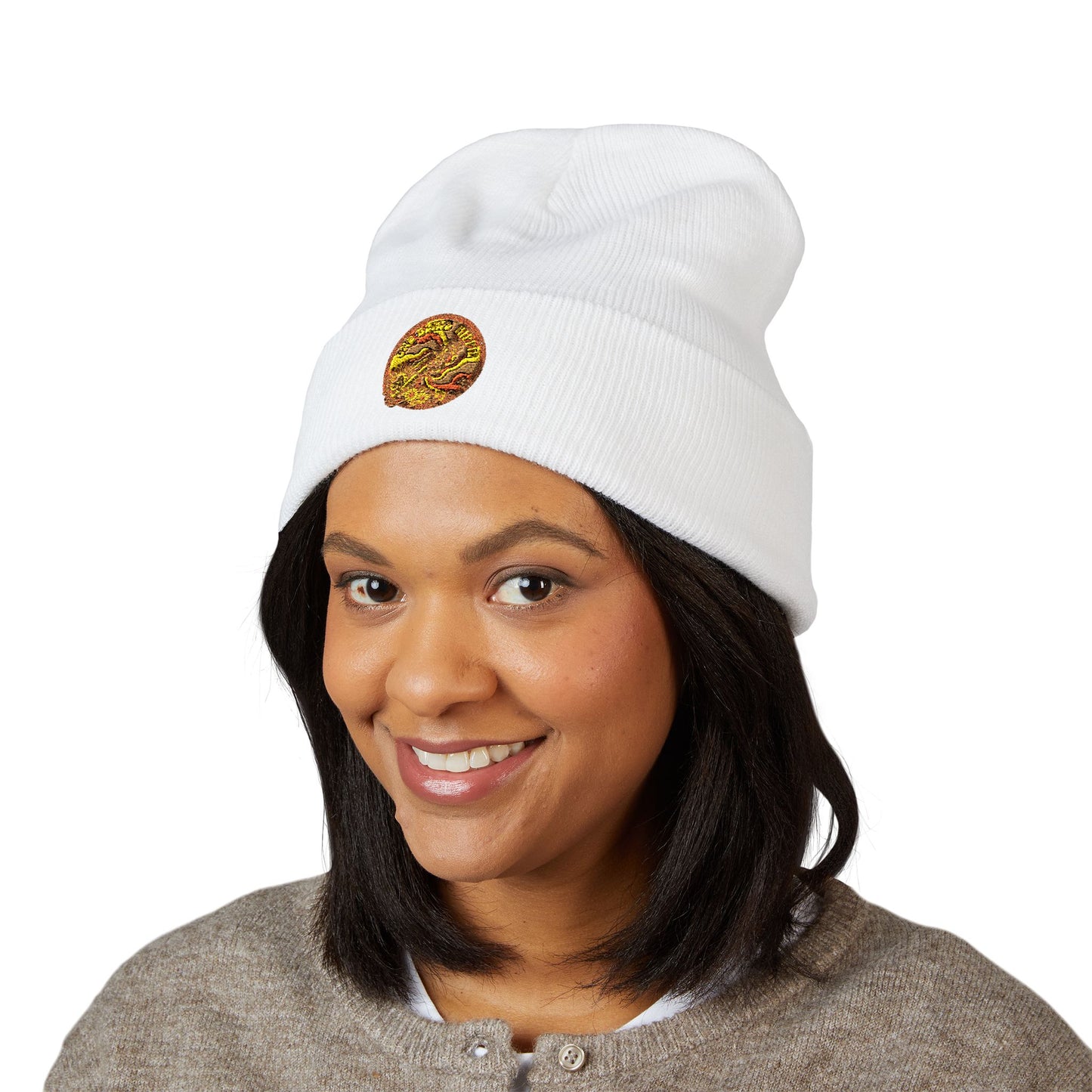 A One Blind Hippie Embroidered Beanie