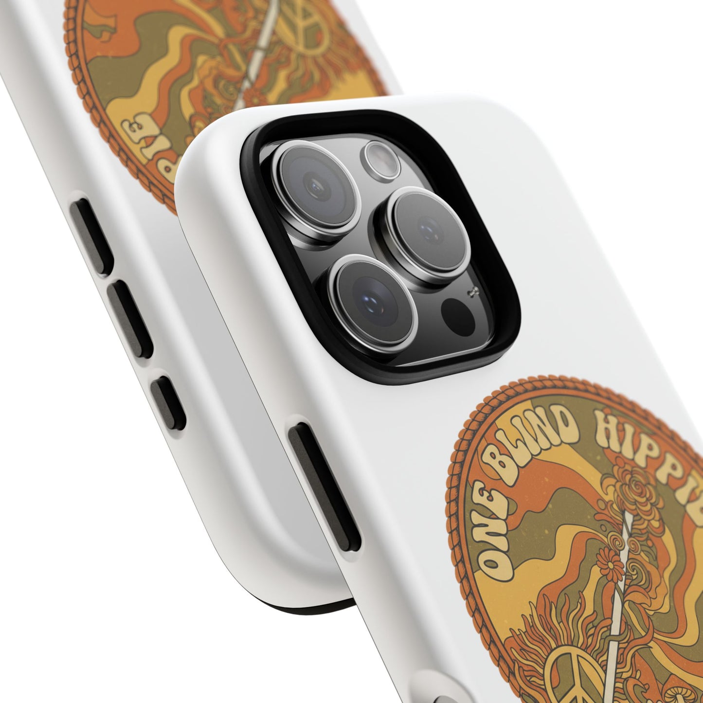 'One Blind Hippie' Retro Peace Phone Case