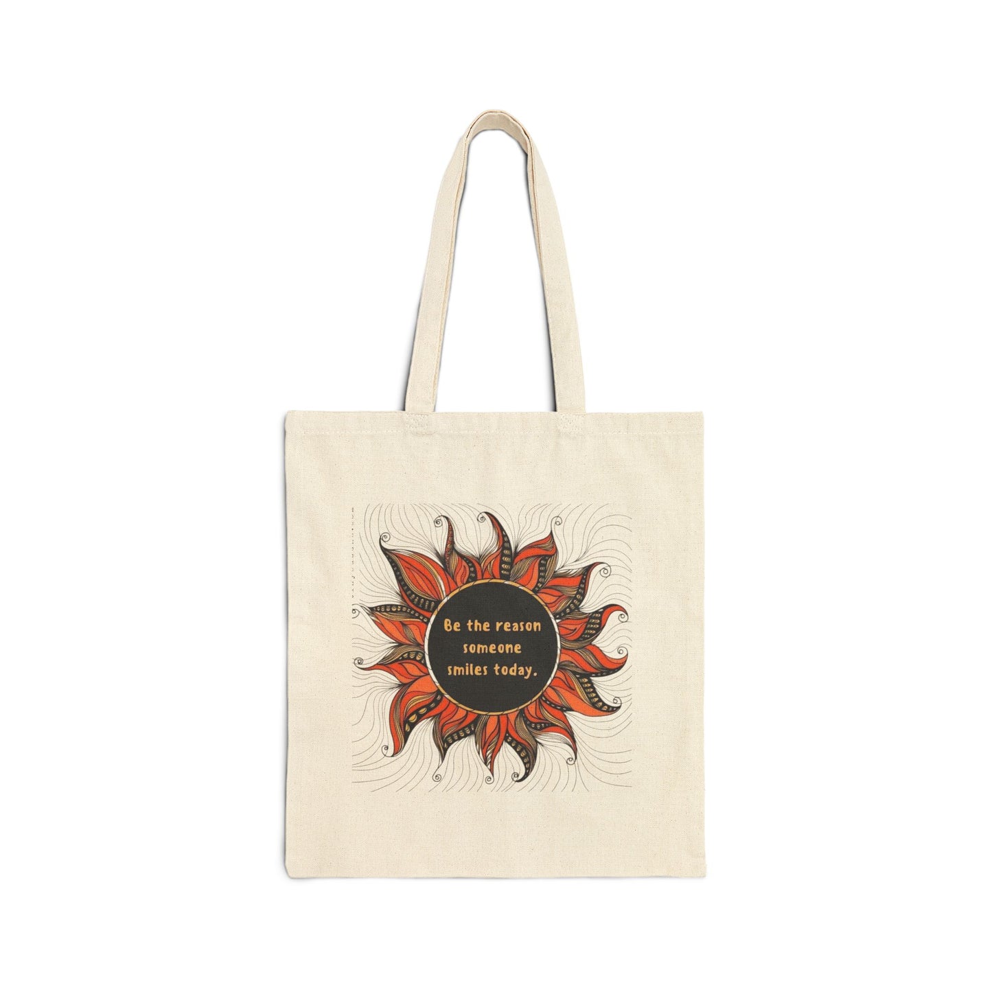 1 Sunshine Canvas Tote Bag, Eco-Friendly Shopper, Beach Bag, Gift for Hippies, Reusable Grocery Tote, Festival Accessories
