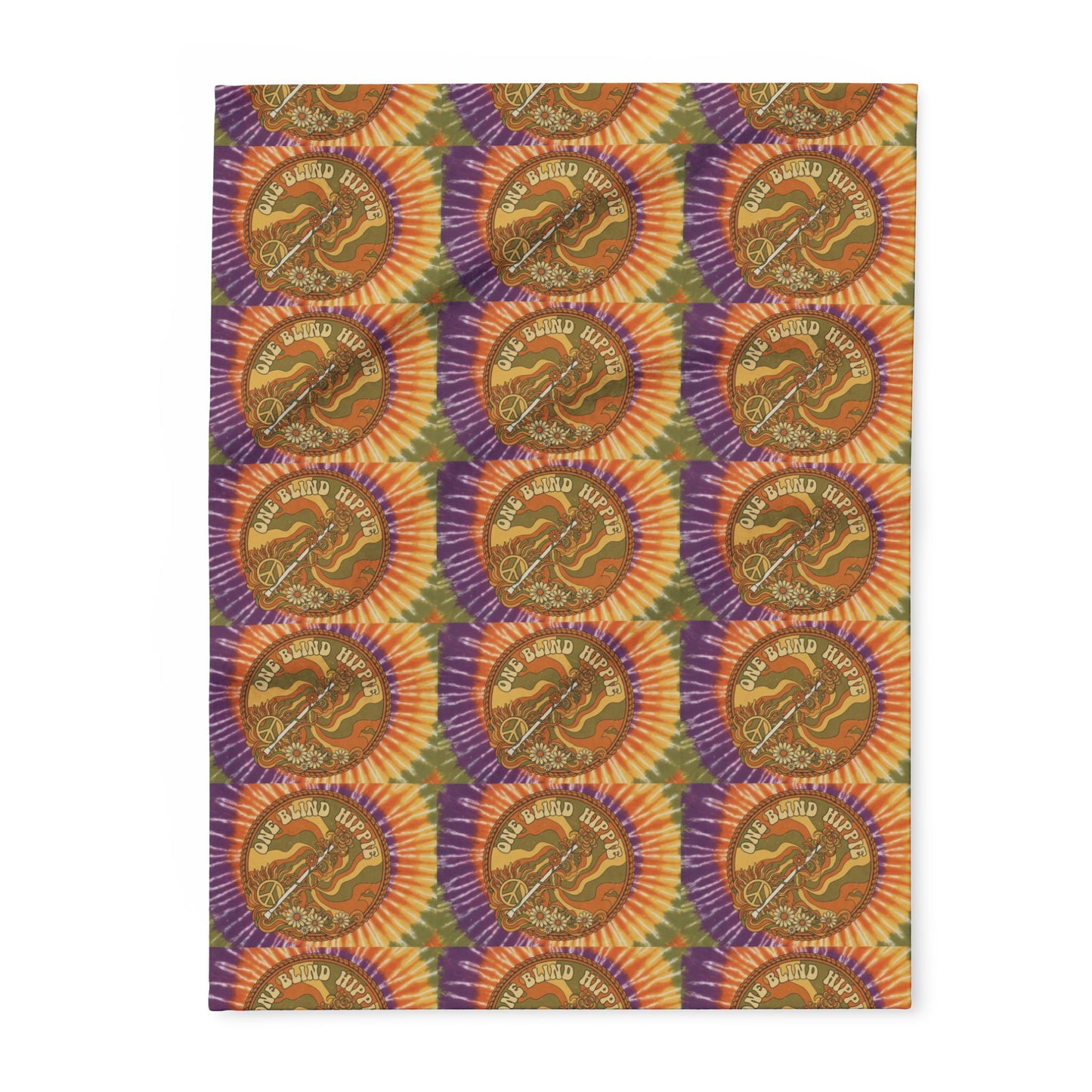 A Arctic Fleece Blanket — Retro Sunburst Moose Pattern Cozy Throw