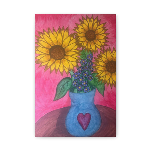Canvas Wall Art - Sunflower Creation by Charleane