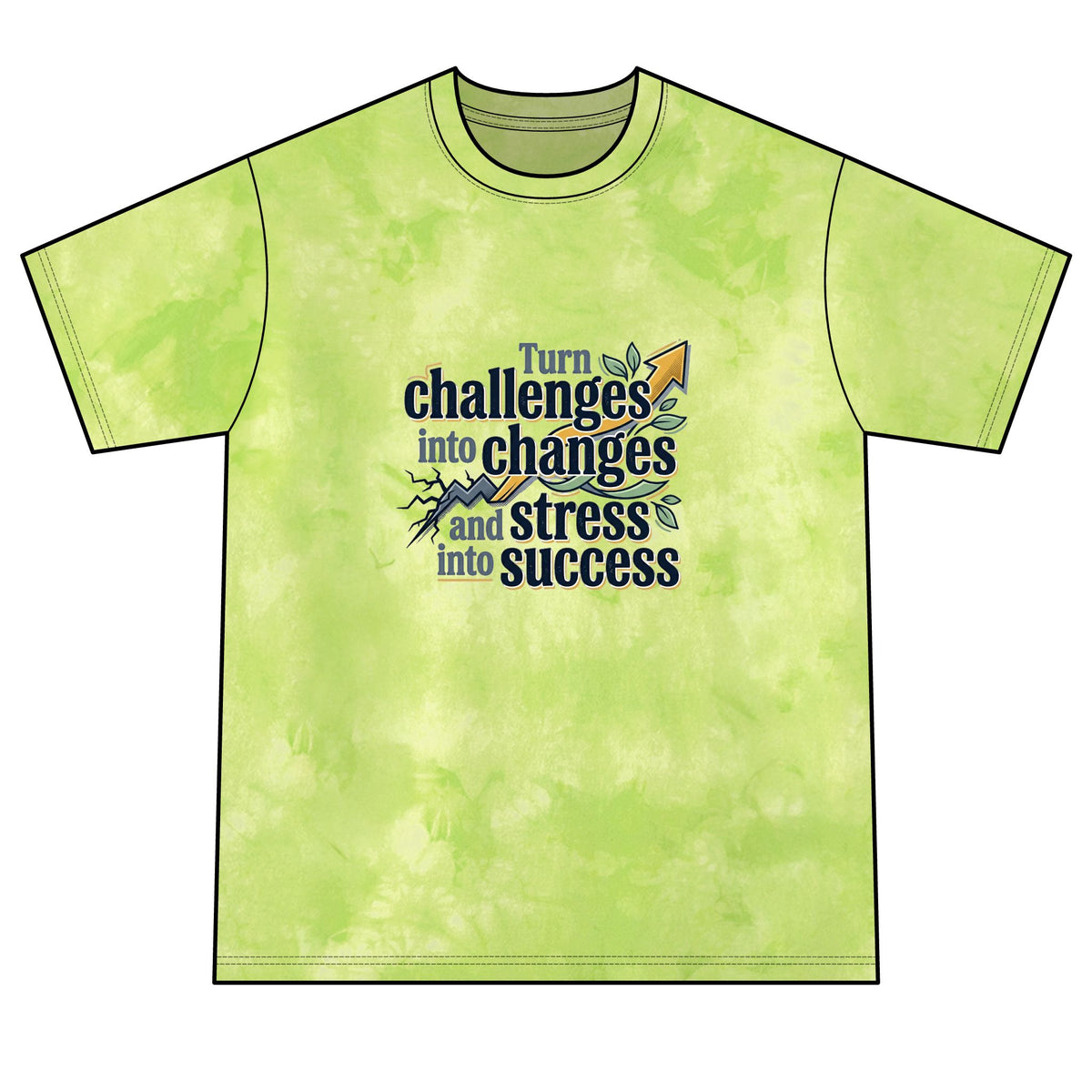 Tie-Dye Tee — "Choose Joy" Sun & Crystal Graphic