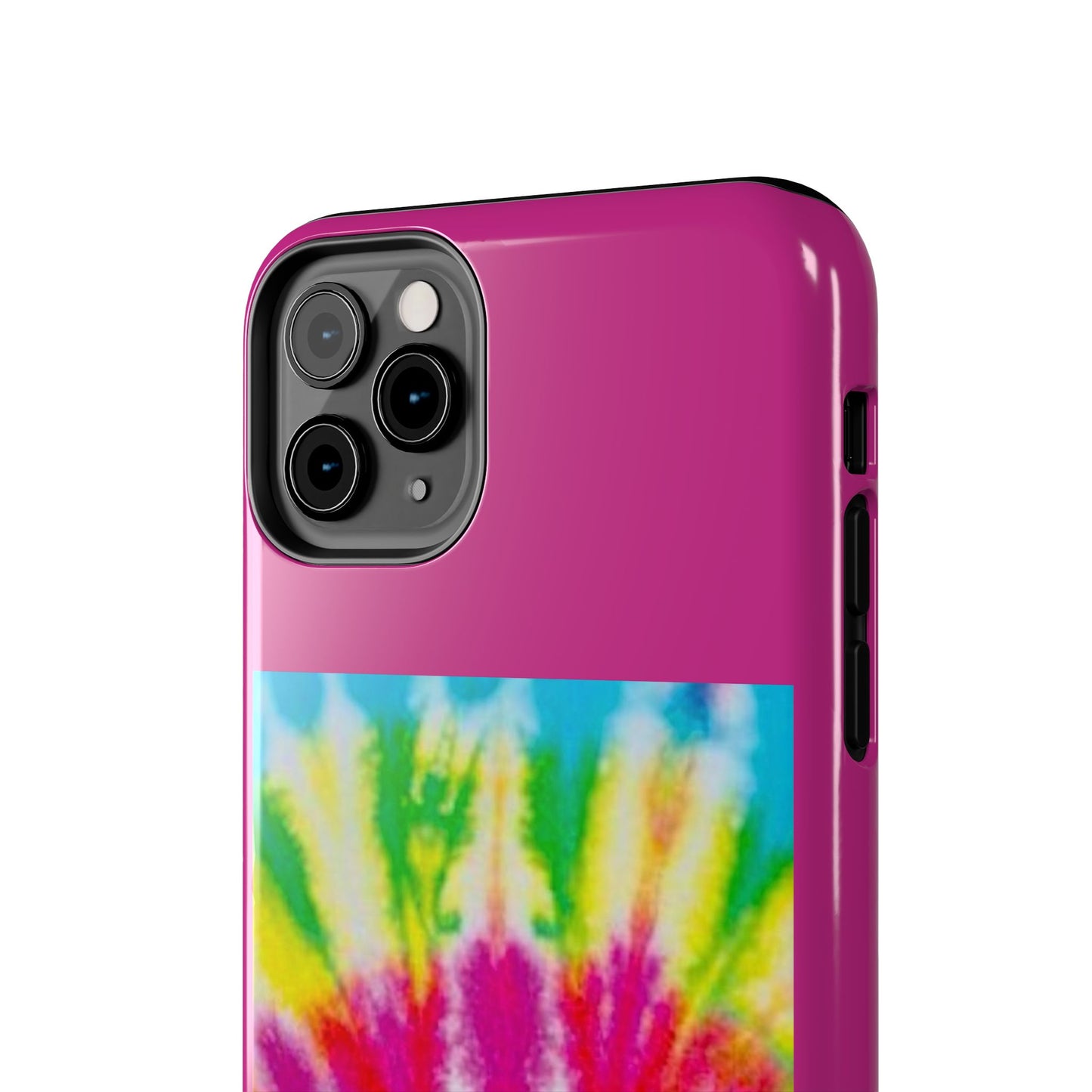 1 Vibrant Tie-Dye Tough Phone Cases | Unique Art for Hippie Spirit, Durable Protection, Gift for Friends, Colorful Accessories, Summer Vibes