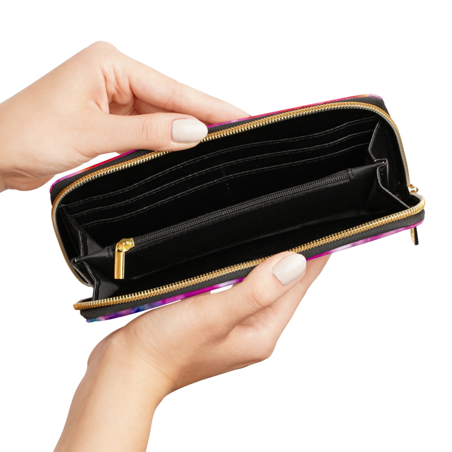 Zipper Wallet - Blind Hippie Pink Tie-Dye