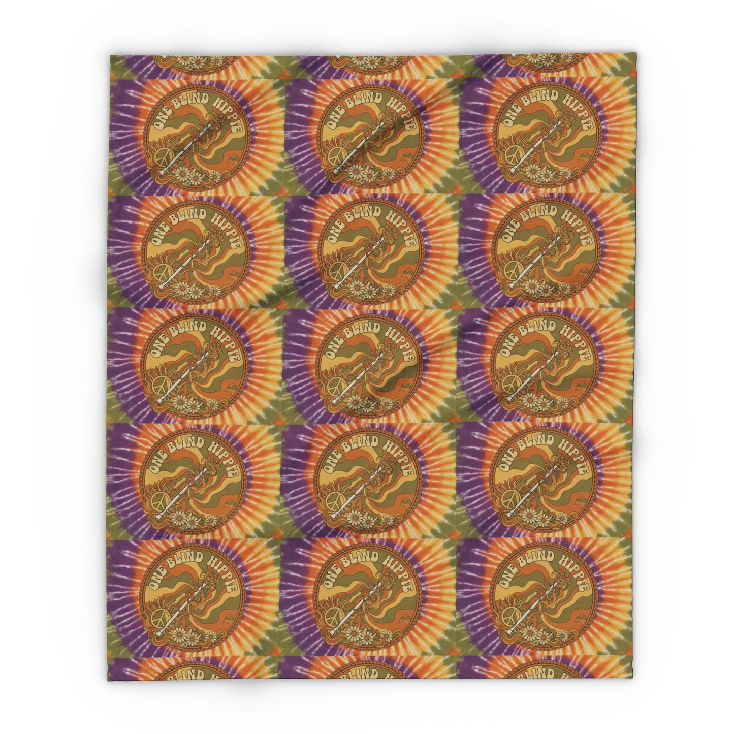 A Arctic Fleece Blanket — Retro Sunburst Moose Pattern Cozy Throw