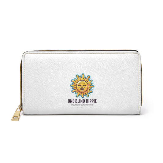 1 Sunshine Zipper Wallet, Boho Chic Wallet, Unique Gifts, Travel Organizer, Modern Accessory, Birthday Present, Everyday Use
