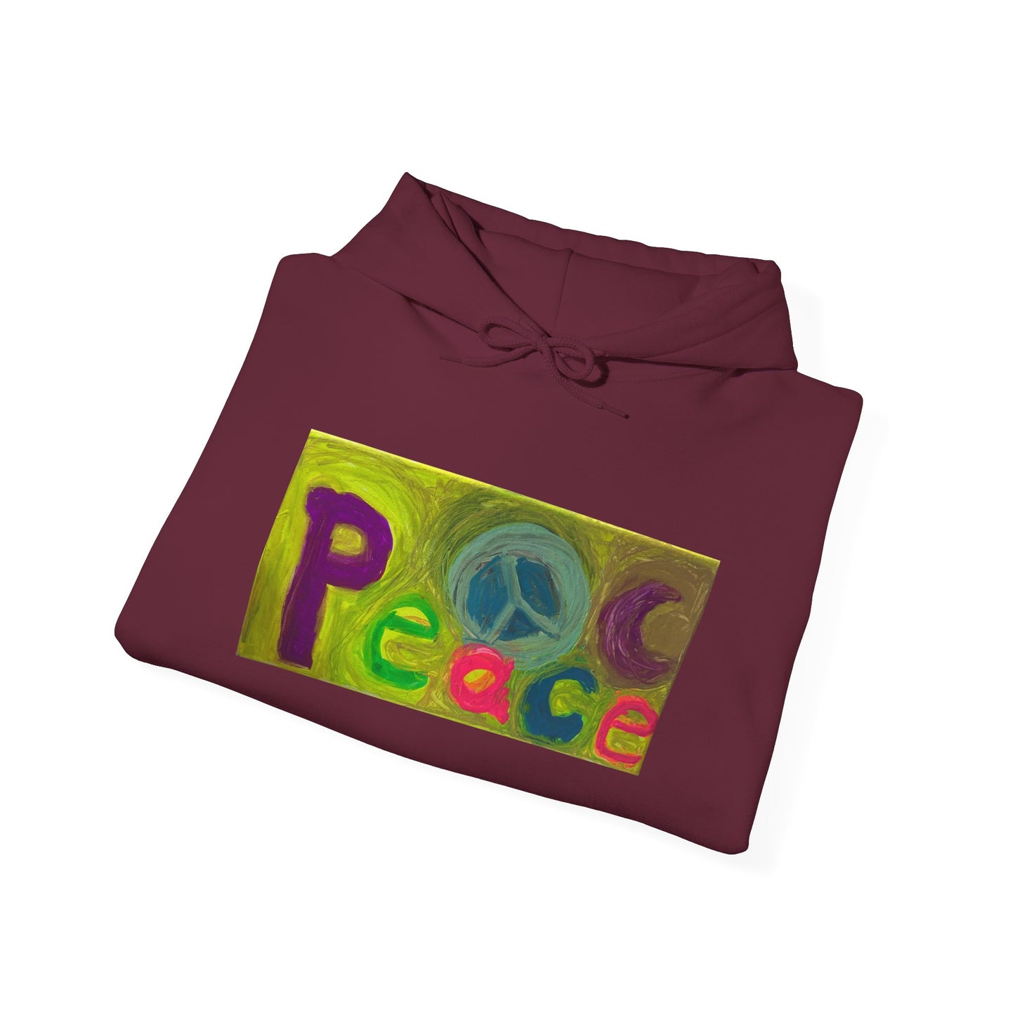 A Retro PEACE 'One blind Hippie' Hoodie