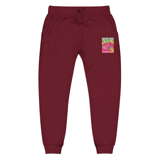 1 embroideryHippie Fleece Sweatpants