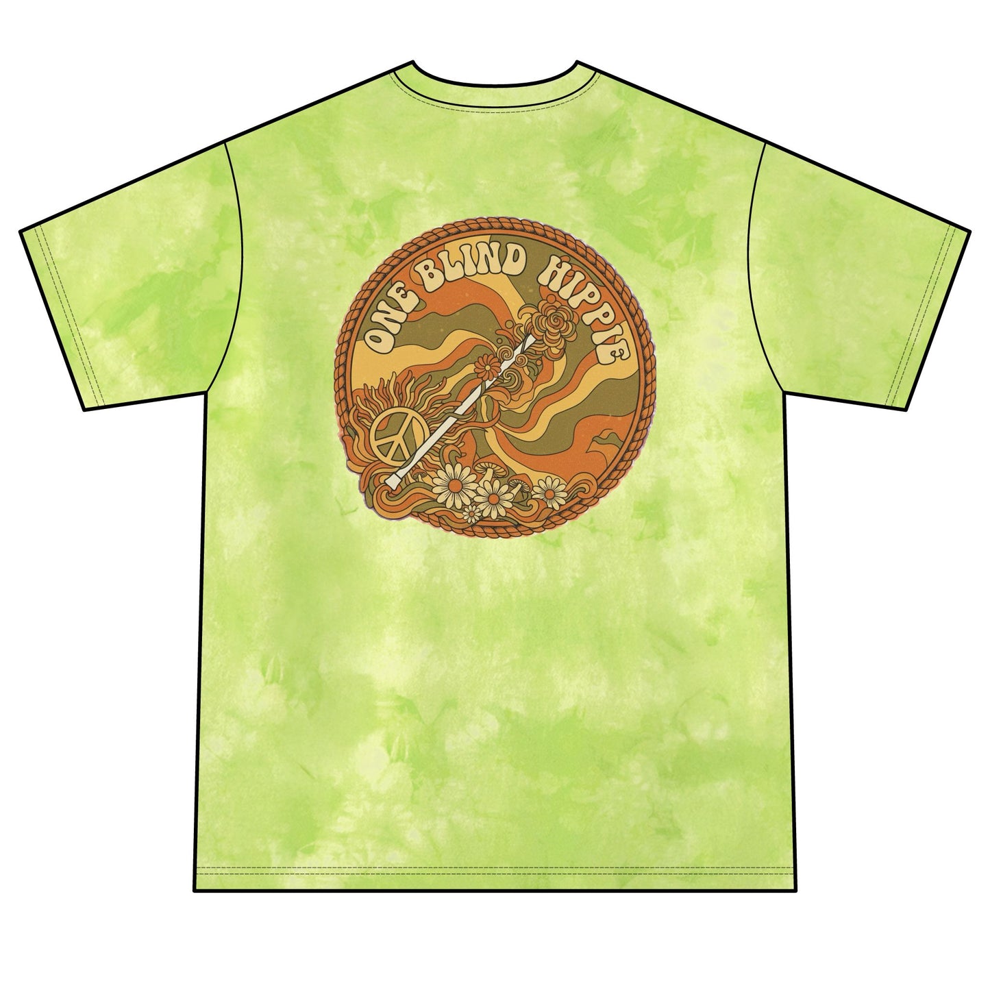Tie-Dye Tee — "Choose Joy" Sun & Crystal Graphic